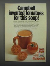 1966 Campbell's Tomato Soup Ad - Invented Tomatoes - $14.99