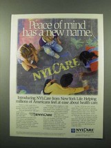 1996 New York Life NYLCare Ad - Peace of Mind - £11.09 GBP