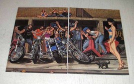 1986 David Mann Illustration - Walking the Dog - $14.99