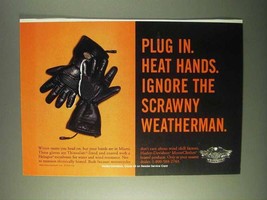 1999 Harley-Davidson Gloves Ad - Plug In. Heat Hands - $14.99