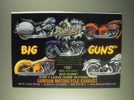 1999 Samson Exhaust Ad - Big Guns - $14.99