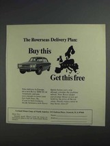 1968 Leyland Rover 2000 TC Car Ad - The Delivery Plan - $14.99
