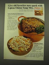 1968 Lipton Onion Soup Mix Ad - California Coleslaw - $14.99