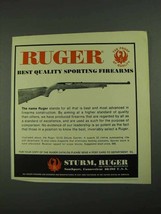 1972 Ruger 10/22 Deluxe Sporter Rifle Ad - Quality - $14.99