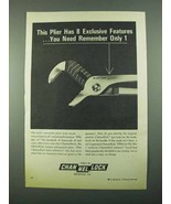 1969 Channellock No. 440 Pliers Ad - Exclusive Features - $14.99