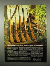 1975 Weatherby Ad - Mark V Magnum, Vanguard, Centurion - $14.99