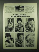 1976 3M Scotch Cassettes Ad - Might Outlive You - $14.99