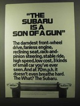 1971 Subaru Car Ad - Is a Son of a Gun - $14.99
