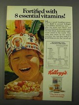 1972 Kellogg's Corn Flakes Ad - 8 Essential Vitamins - $14.99