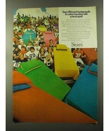 1973 Sears Ribcord Bedspreads Ad - School Spirit - $14.99