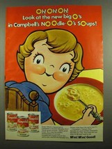 1974 Campbell&#39;s Chicken Noodle-O&#39;s Soup Ad - Big O&#39;s - $14.99