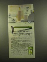 1975 Gillette Lady Trac II Razor Ad - Important - $14.99