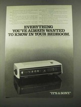 1975 Sony Model TFM-C660 Clock Radio Ad - $14.99