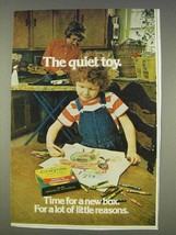 1977 Crayola Crayons Ad - The Quiet Toy - $14.99