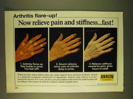 1979 Anacin Pain Reliever Ad - Arthritis Flare-Up - $14.99