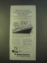 1979 Holland America S.S. Rotterdam Cruise Ad - $14.99