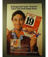 1979 Kellogg&#39;s Product 19 Cereal Ad - Your Vitamins - $14.99