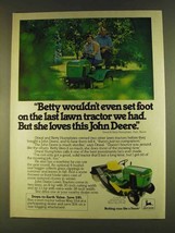 1980 John Deere 108 Lawn Tractor Ad - Betty Wouldn&#39;t - $14.99