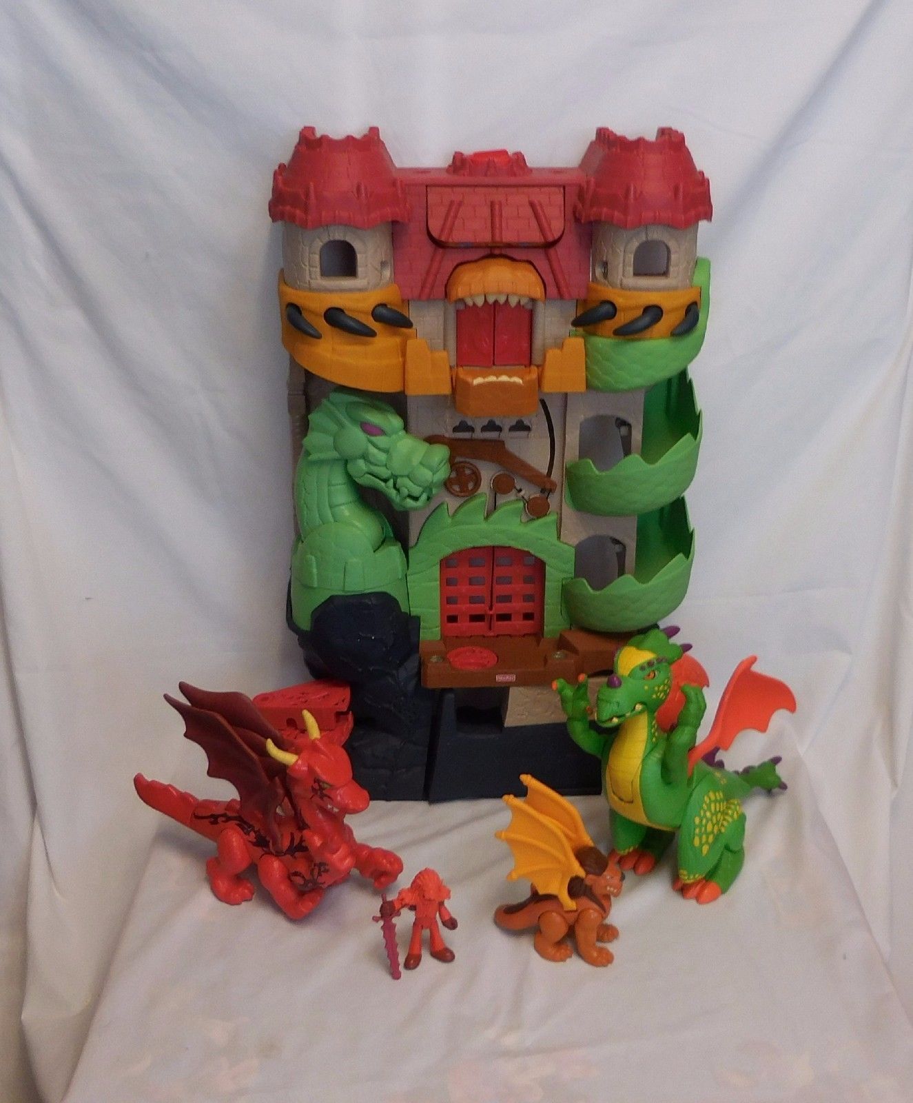 Details about   2004 Mattel Fisher-Price Imaginext Red Dragon Toy Figure Lord Dragomont Fortress 