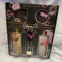 Baylis &amp; Harding Boudoire Rose Body Care 5 Piece Gift Set Brand New - $27.69