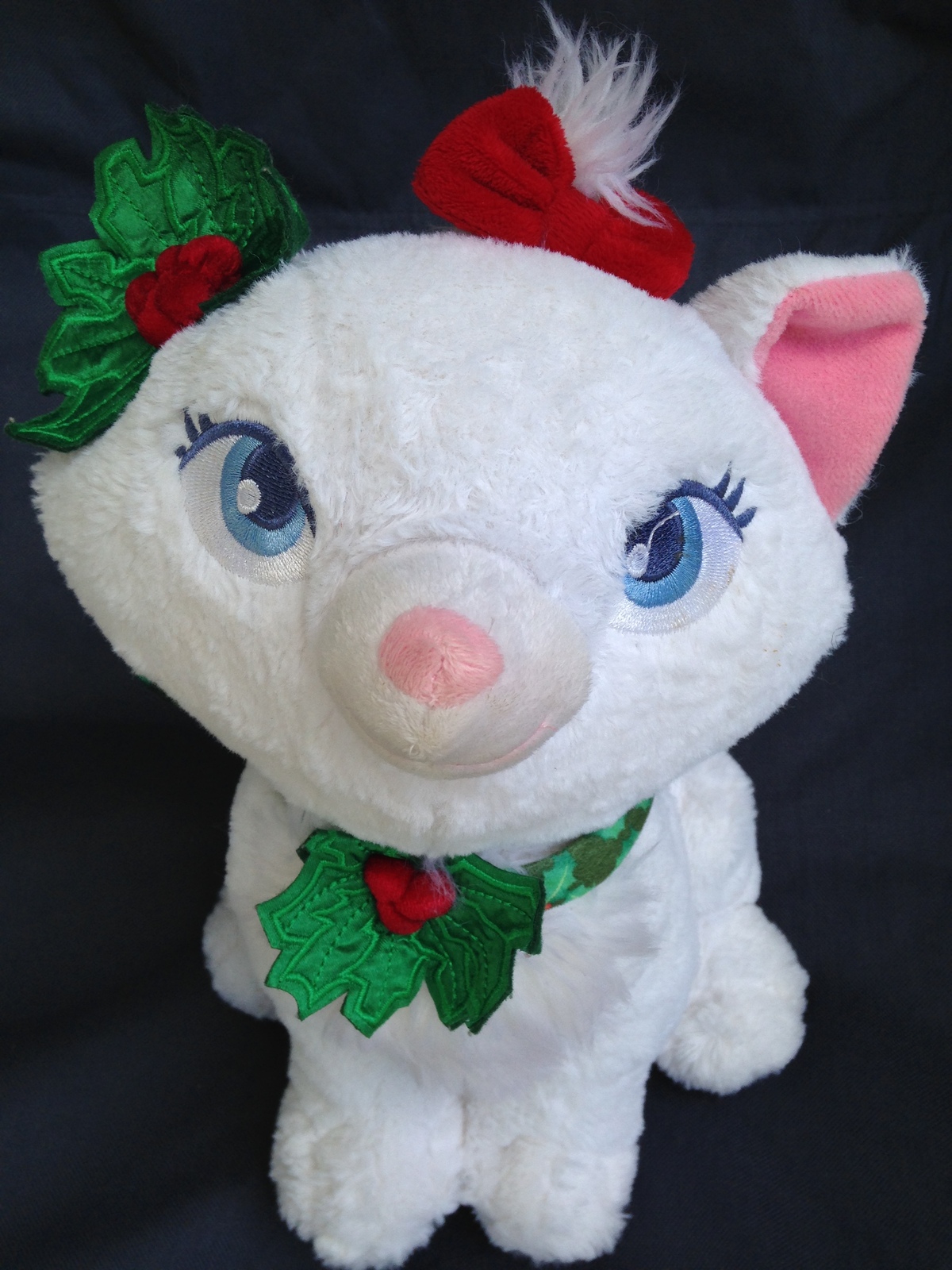 DISNEY 12" PLUSH MARIE ARISTOCATS WHITE KITTEN MEDIUM STUFFED ANIMAL DOLL NWT 