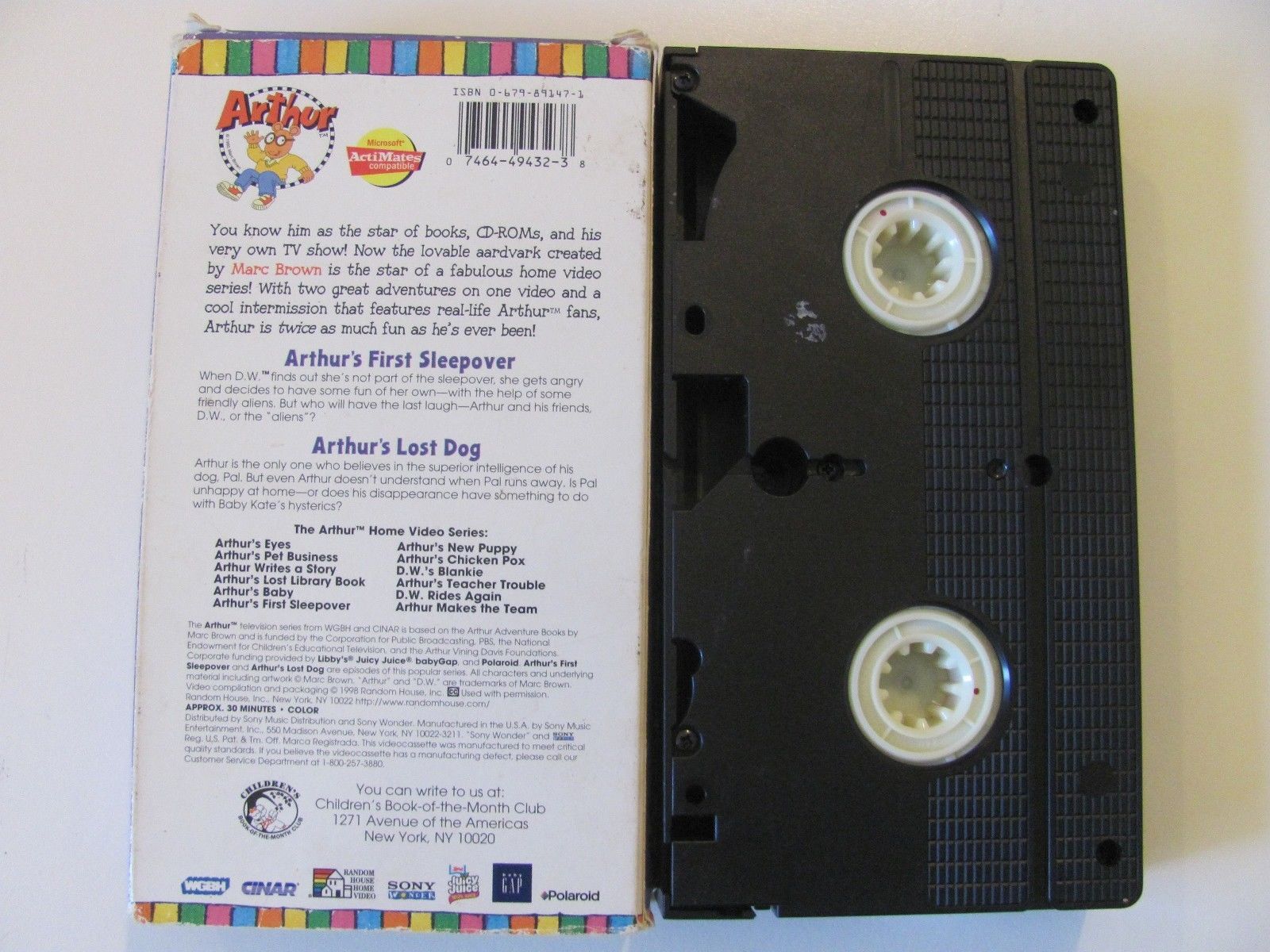 VHS Arthur - Arthur's First Sleepover (VHS, and 18 similar items