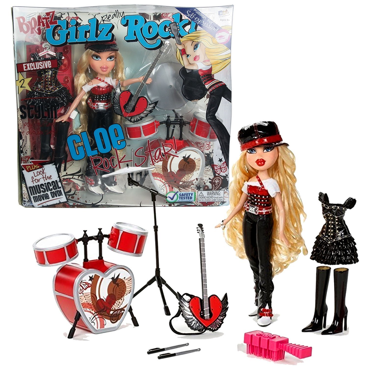 MGA Entertainment Bratz Girlz Really Rock Series 10 Inch Doll Set - Rock St...