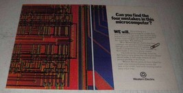 1981 Western Electric Ad - Mistakes in Microcomputer - $14.99