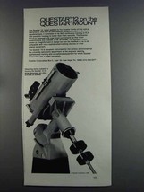 1982 Questar 12 Telescope Ad - £11.09 GBP