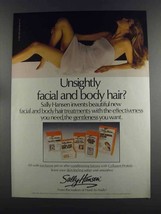 1982 Sally Hansen Ad - Facial and Body Hair Treatments - $14.99