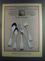 1982 Reed &amp; Barton Winterthur Silverplate Ad - $14.99