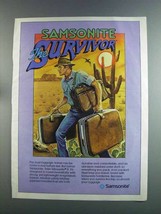 1982 Samsonite Silhouette II Luggage Ad, George Parrish - $14.99