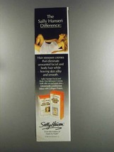 1982 Sally Hansen Facial & Body Hair Remover Cremes Ad - $14.99