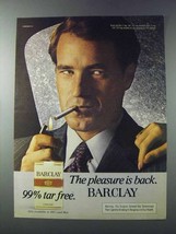 1981 Barclay Cigarettes Ad - The Pleasure is Back - NICE - $14.99