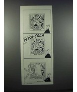 1945 Pepsi-Cola Soda Ad - Art by O. Soglow - $14.99