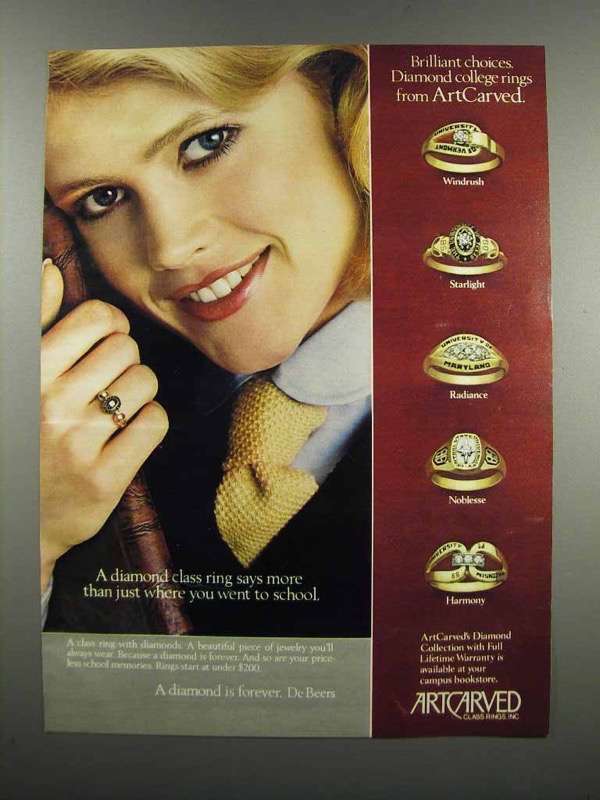 1983 Artcarved College Ring Ad Windrush Starlight 1980 89   Dt0009 