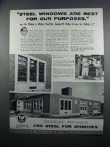 1954 USS Steel Ad - Steel Windows Are Best - $14.99