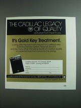 1984 Cadillac Cars Ad - Legacy of Quality - £11.13 GBP