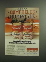 1984 Campbell's Homestyle Soup Ad - Proudly Adds - $14.99