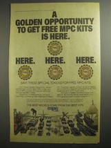 1984 MPC Model Klits Ad - A Golden Opportunity - $14.99