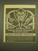 1985 Bantam Books Choose Your Own Adventure Ad - Fantastic Adventures - $14.99