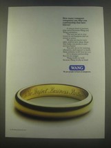 1985 Wang Computers Ad - Partnership Lasts Forever - $14.99