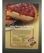 1986 Borden Eagle Brand Condensed Milk Ad - Cherry Cheese Pie Recipe - $14.99