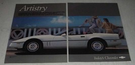 1986 Chevrolet Corvette Convertible Ad - Artistry - $14.99