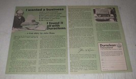 1979 Duraclean International Ad - I Wanted a Business - $14.99