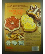 1980 Wilton Fancifill Pans Ad - Butterfly, Petal and Double Heart - $14.99