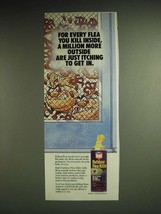 1985 Raid Outdoor Flea Killer Ad - For every flea you kill inside, a million  - $14.99