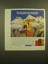 1988 Michelin Maps and Guides Ad - The Last Thing You Should Feel is For... - $14.99