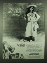 1988 Mitsubishi VisiTel Visual Telephone Display Ad - What You&#39;ve Been M... - $14.99