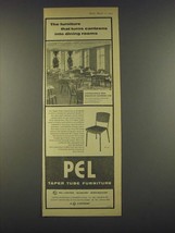 1959 Pel Taper Tube Furniture Ad - T.1 Tables and T.C.23 Chairs - $14.99